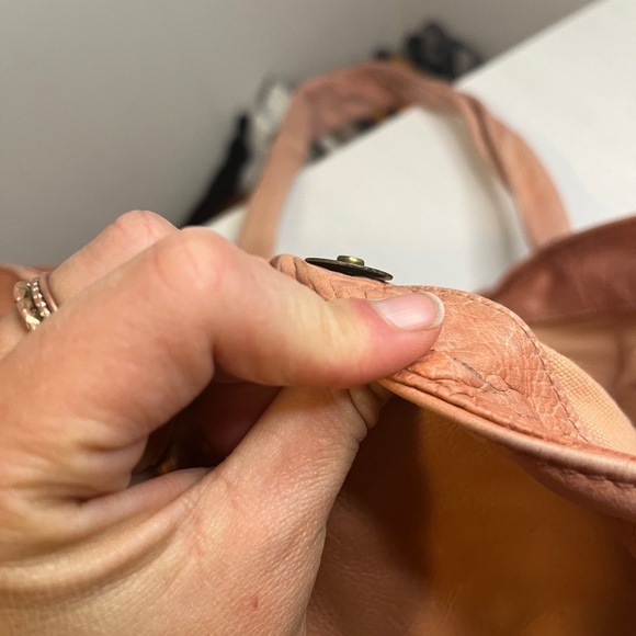 Frye Nora Knotted Hobo Tote Leather Pink - Picture 12 of 15